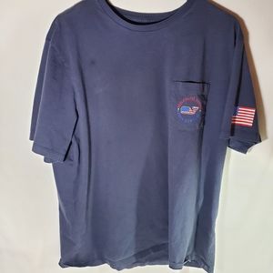 Vinyard Vines Mens XL T-Shirt Navy Blue See Pics For Condition